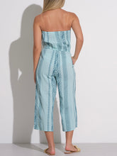 Load image into Gallery viewer, Cropped Strapless Jumpsuit - Blue
