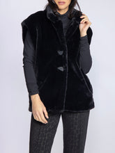 Load image into Gallery viewer, Stellar Faux Fur Vest - Black
