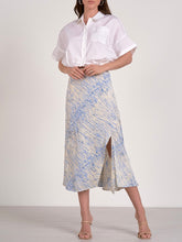 Load image into Gallery viewer, Bias Midi Skirt - Blue Sahara
