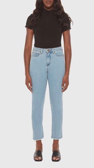 Kristine Mid Rise Straight Jean - Clearwater FINAL SALE