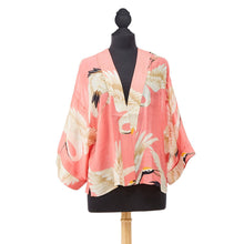 Load image into Gallery viewer, Kimono Jacket - Peony Heron
