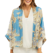 Load image into Gallery viewer, Kimono Jacket -Sky Blue Roses
