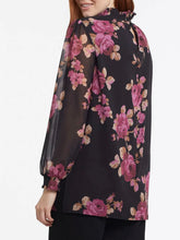Load image into Gallery viewer, Mock Neck Floral Tunic - Ruby FINAL SALE

