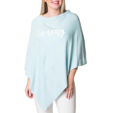 Load image into Gallery viewer, Boardwalk Poncho - Light Blue Vacay
