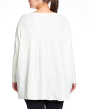 Load image into Gallery viewer, V-Neck Poncho Sweater - Ivory FINAL SALE
