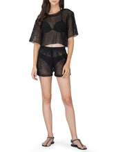 Load image into Gallery viewer, Crochet Mesh Shorts - Black FINAL SALE
