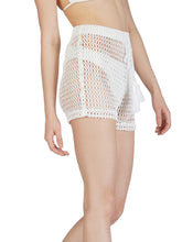 Load image into Gallery viewer, Crochet Mesh Shorts - White FINAL SALE

