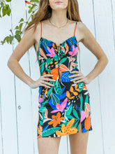 Load image into Gallery viewer, Tropic Mini Dress - Black FINAL SALE
