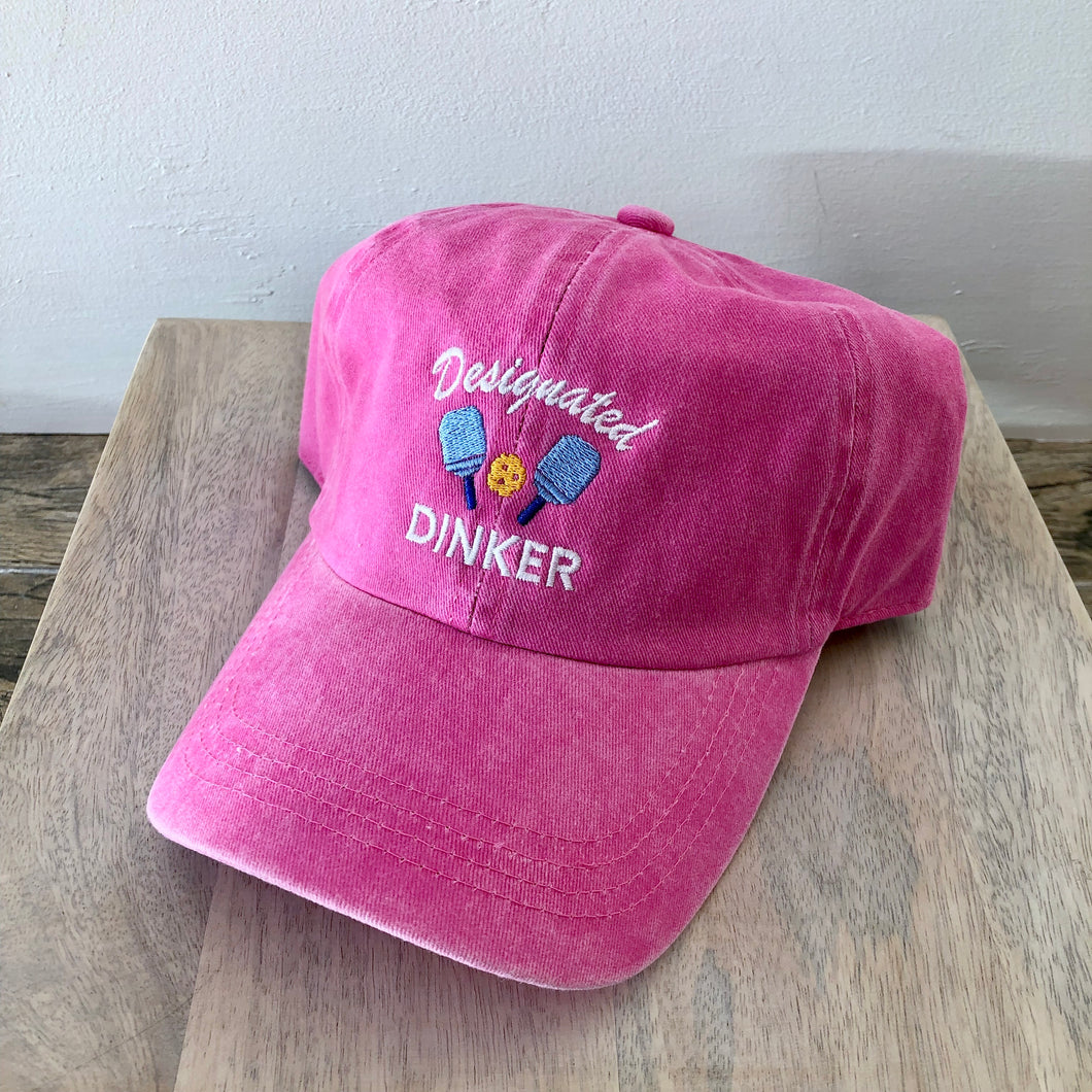 Designated Dinker PickleBall Cap - Hot Pink