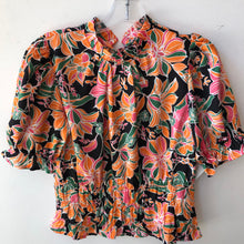Load image into Gallery viewer, Floral Smocked Top - Orange
