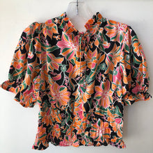 Load image into Gallery viewer, Floral Smocked Top - Orange

