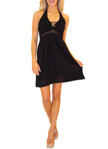 Halter Dress - Black FINAL SALE