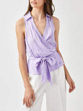 Load image into Gallery viewer, Cinch Waist Wrap Top - Lavender FINAL SALE
