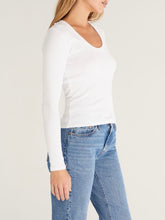 Load image into Gallery viewer, Sirena Long Sleeve Tee - White
