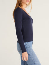 Load image into Gallery viewer, Sirena Long Sleeve Tee - Captain Navy
