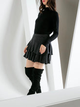 Load image into Gallery viewer, Rib Knit Skirt - Charcoal FINAL SALE
