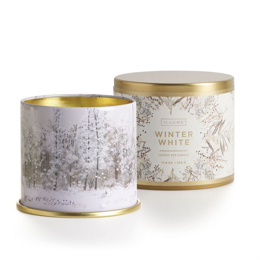 Winter White Candle Tin